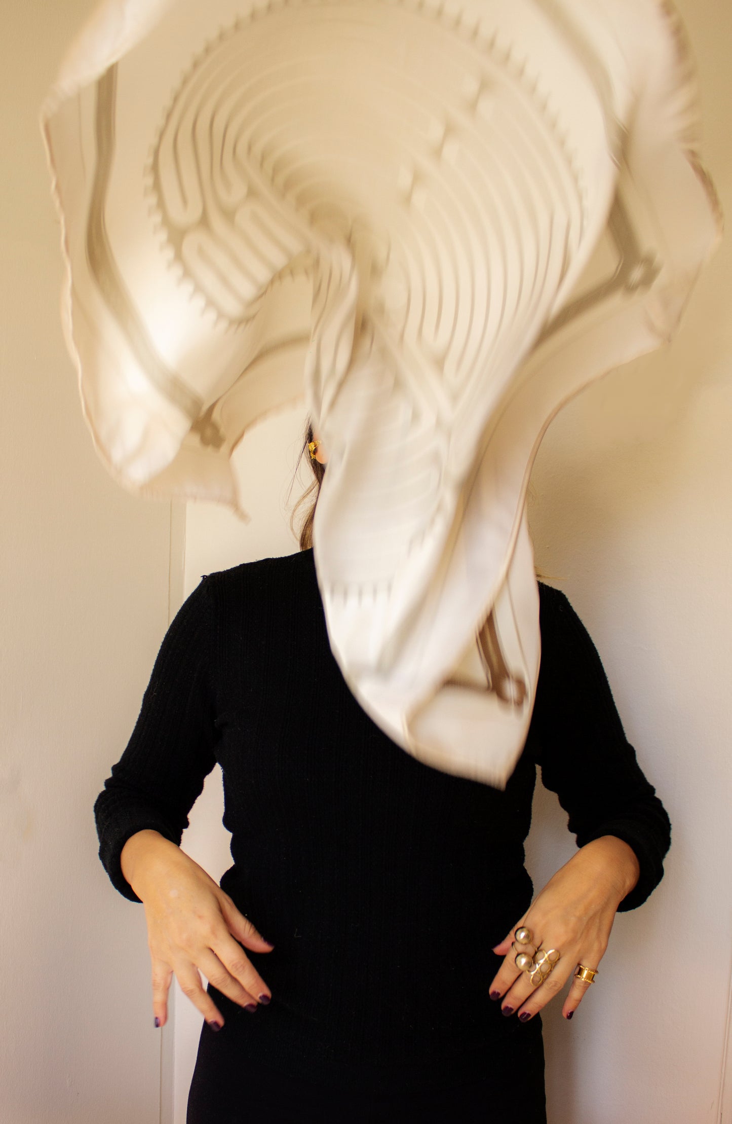 PAÑUELO LABERINTO BEIGE